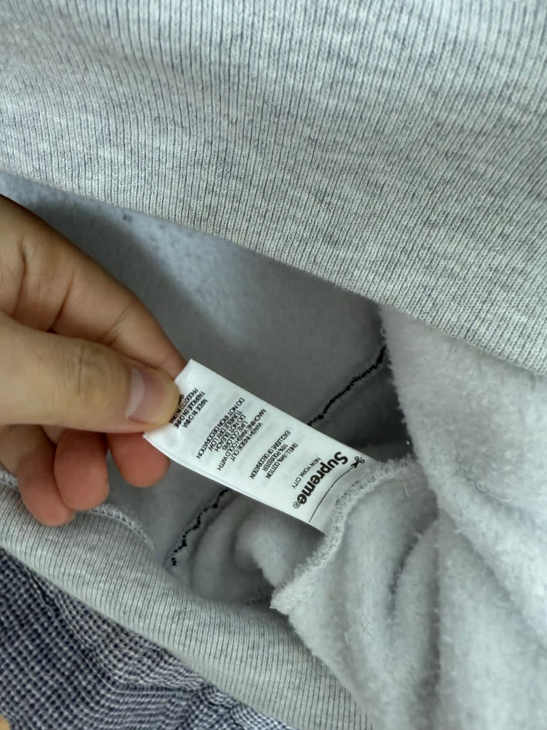 [M]슈프림 박시 파이핑 아크 후드 애쉬그레이 상품이미지5