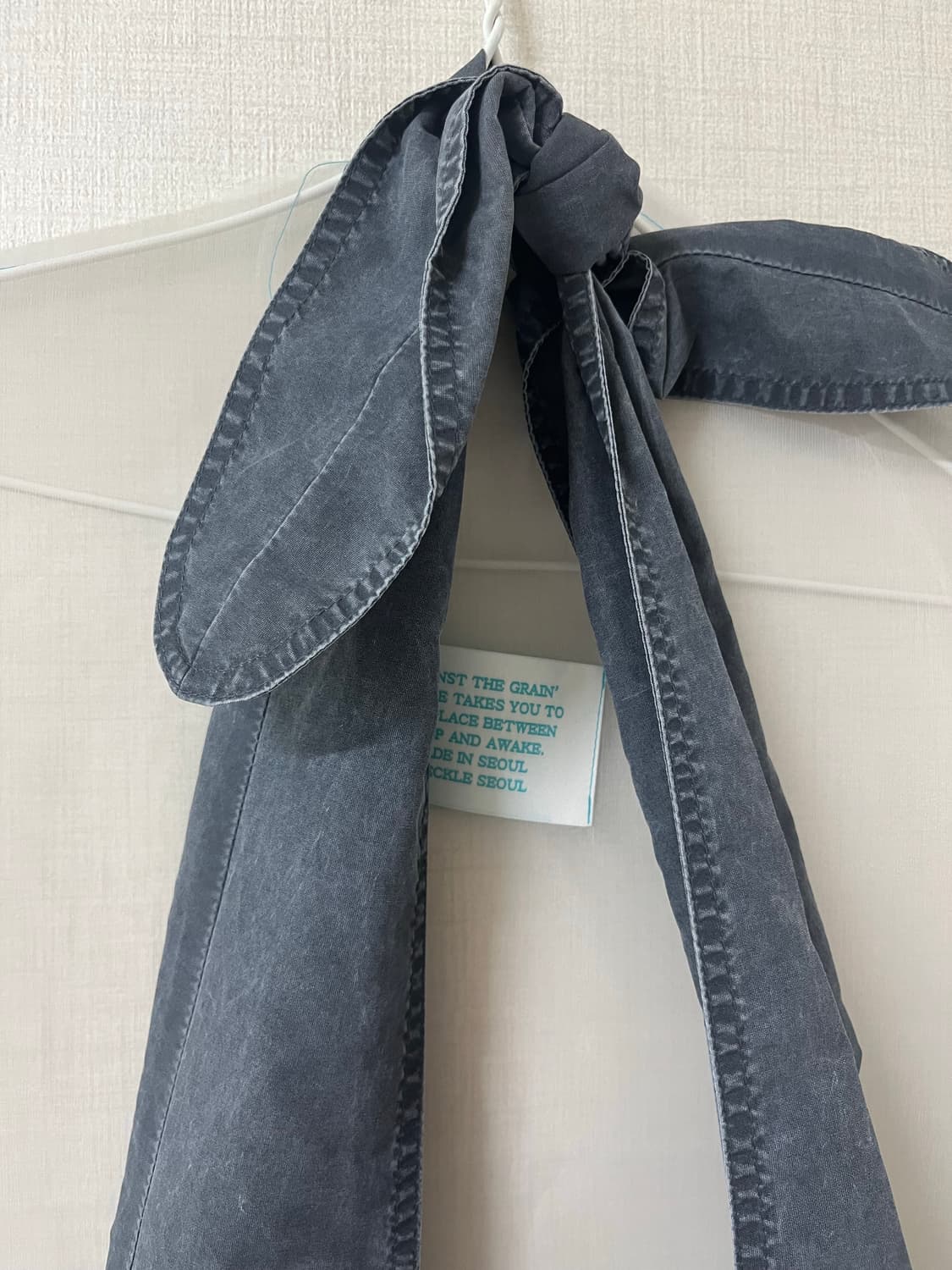 WASHED RUCHED BAG (INDIGO) 상품이미지6