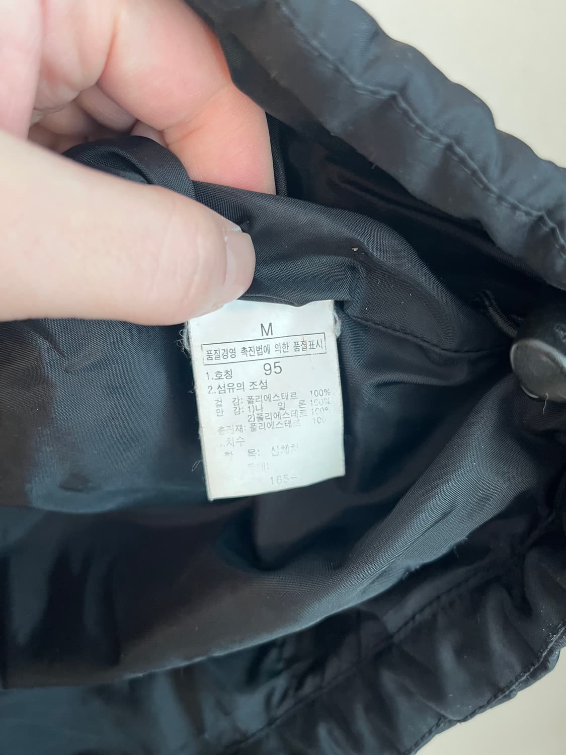 노스페이스 패딩 자켓 블랙 [95] 상품이미지5