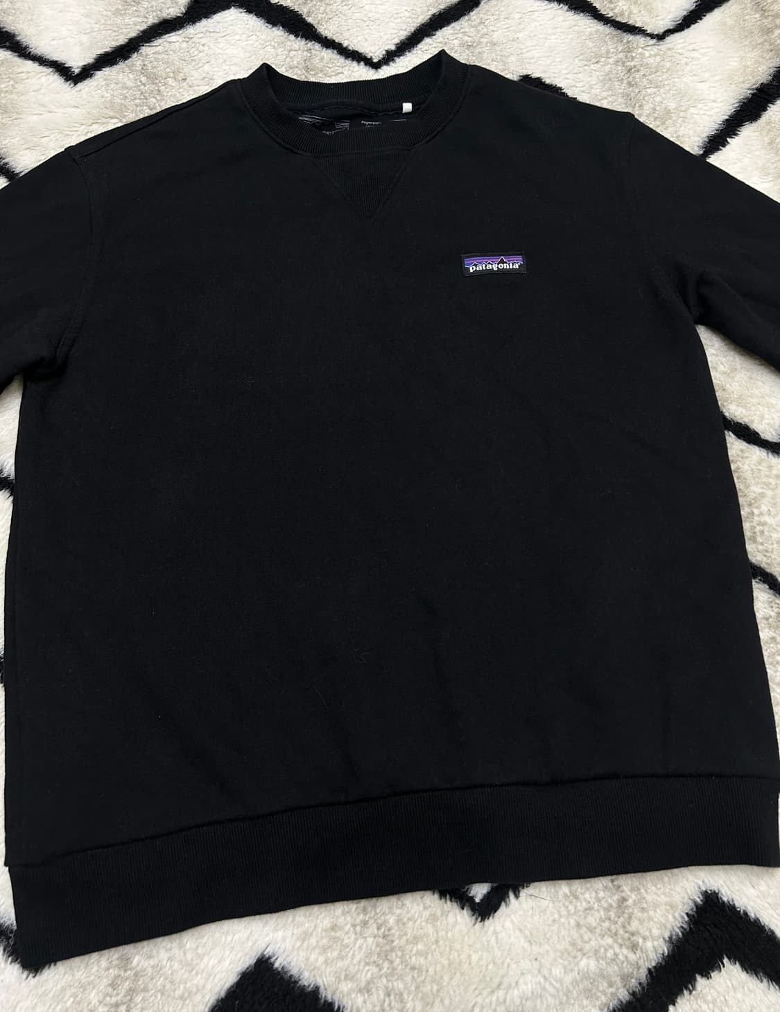 [공용SM]파타고니아 오가닉 코튼 맨투맨/블랙 상품이미지3
