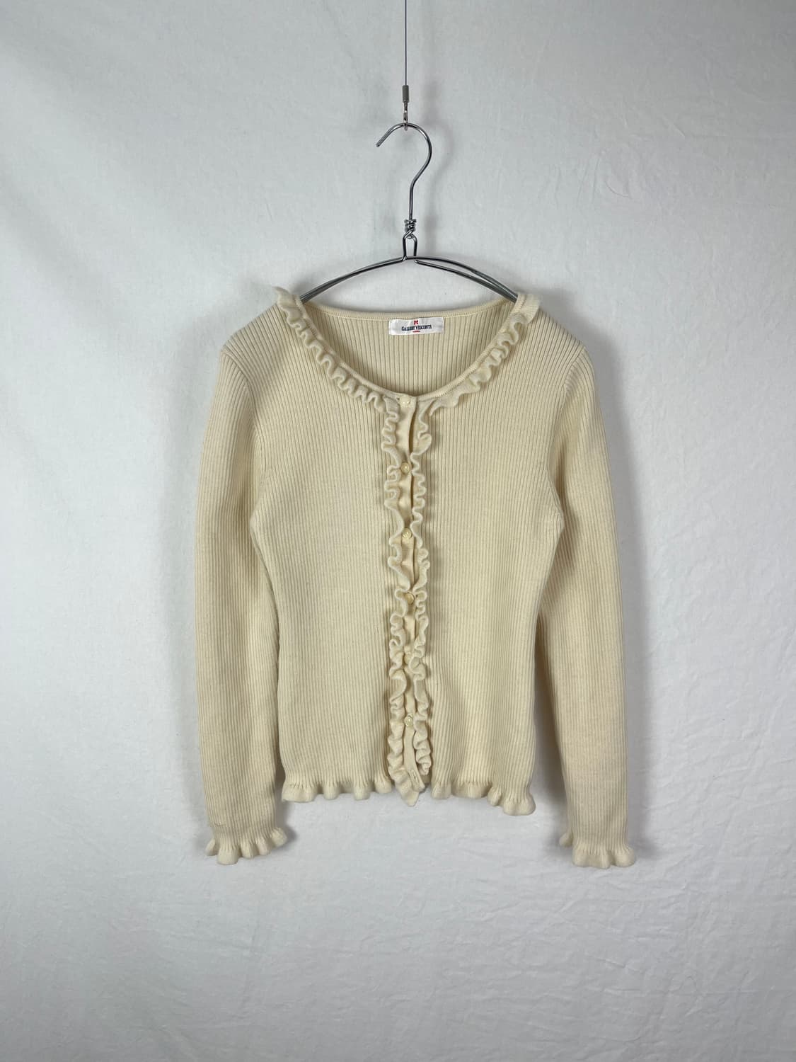 Vintage 러플디테일 아이보리가디건  상품이미지2