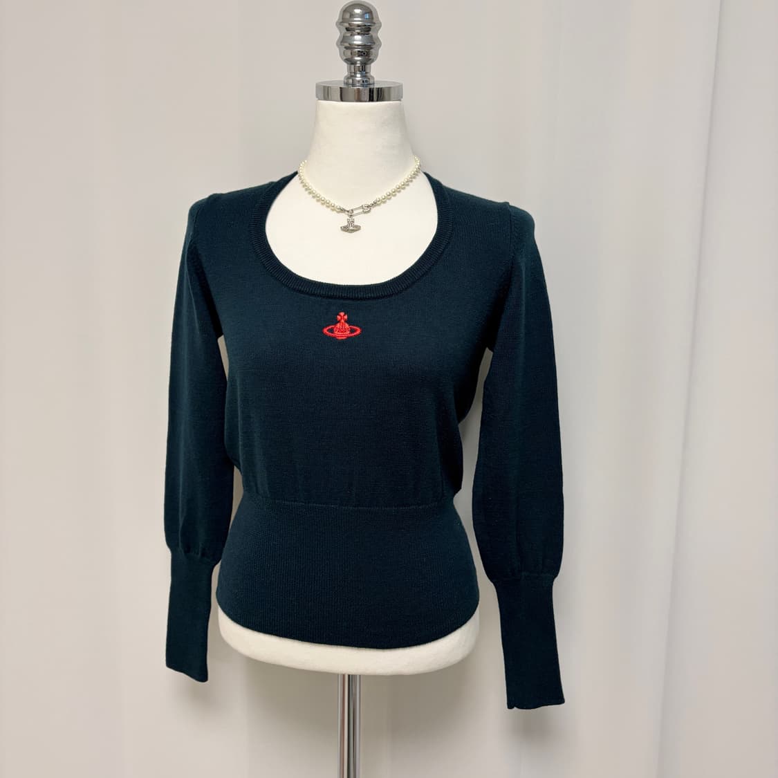 비비안웨스트우드 유넥 울 니트 딥그린 상품이미지5