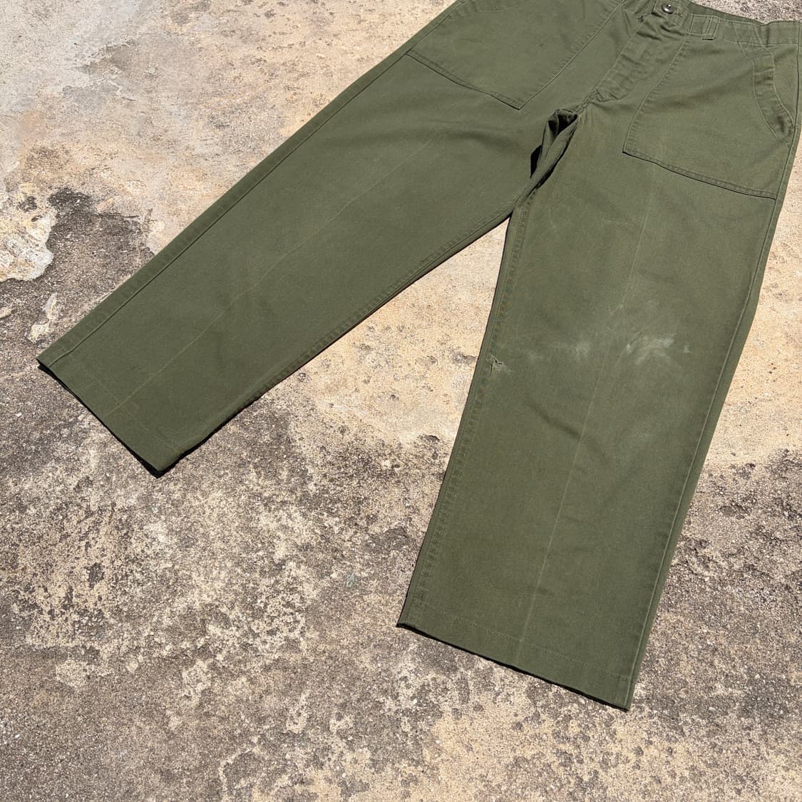 70s-80s US ARMY OG-507 퍼티그 팬츠 32 상품이미지3