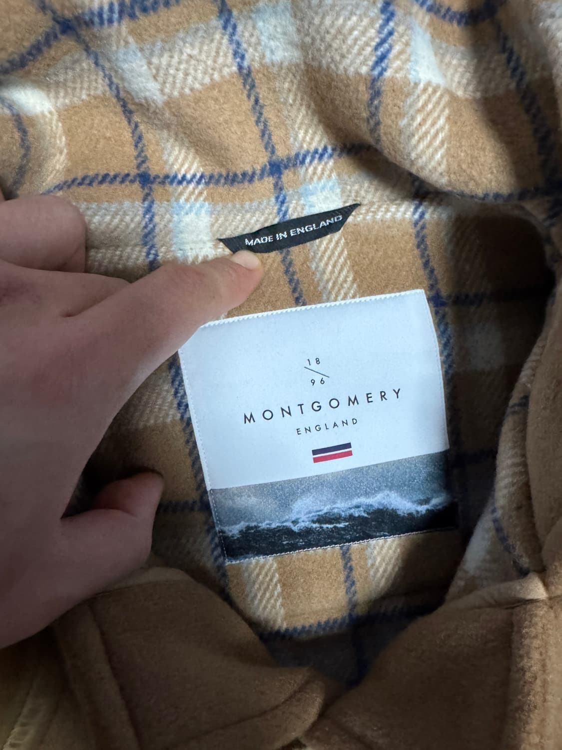 오리지널 몽고메리 더플코트 클래식 우든 토글 카멜 상품이미지6