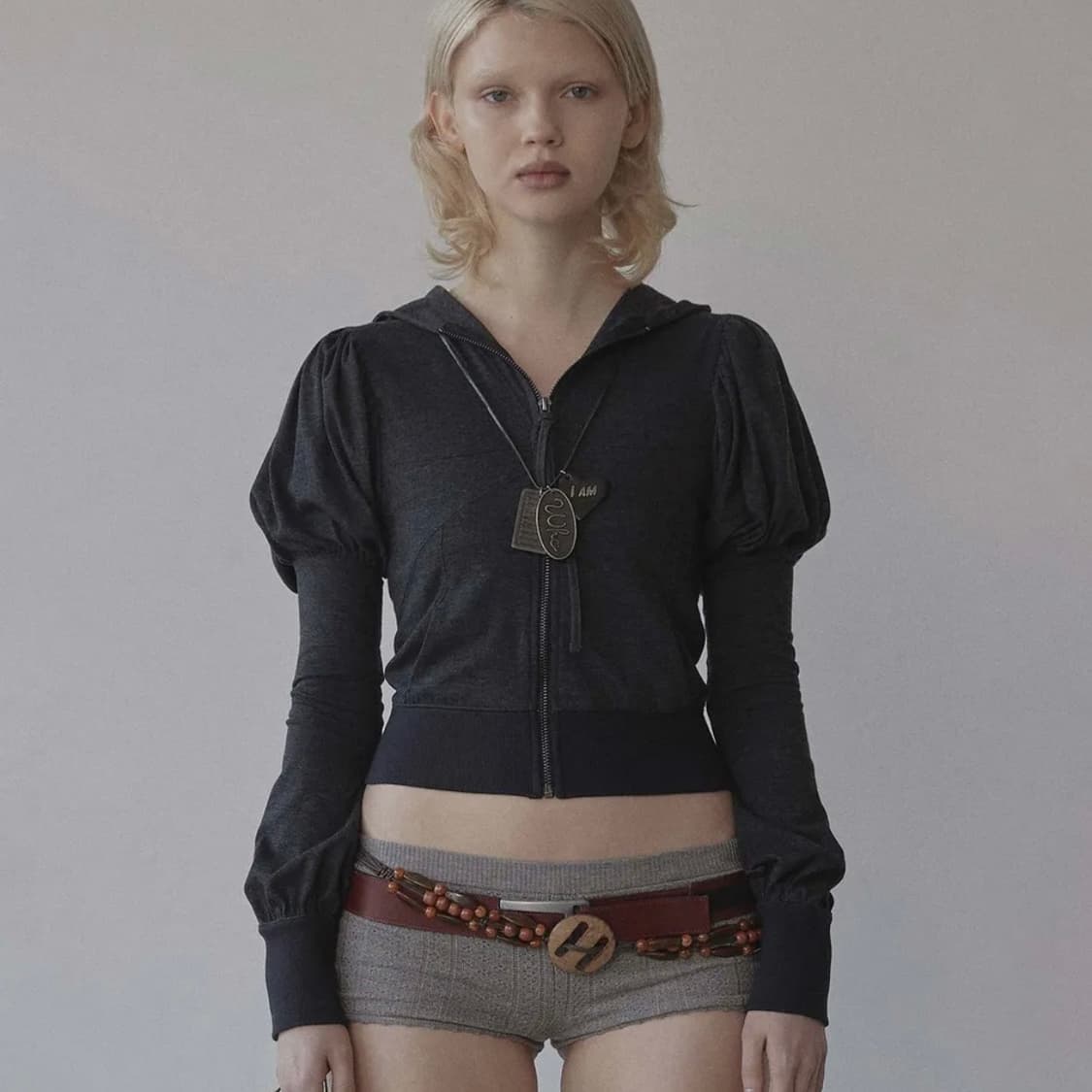 스컬프터 솔리드 집업 후디 상품이미지1