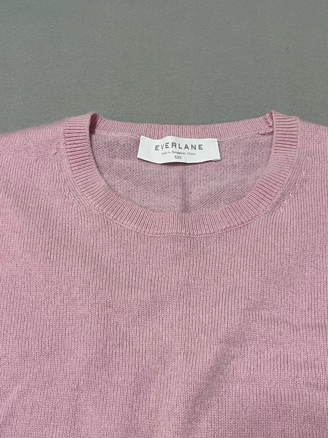 핑크색 캐시미어100 니트 상품이미지2