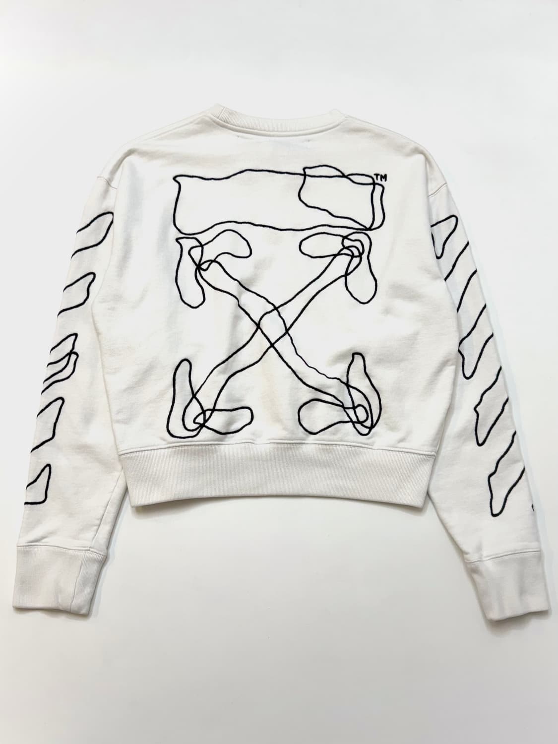 Off-White 오프화이트 앱스트랙트 애로우 자수 스웨트셔츠 상품이미지1