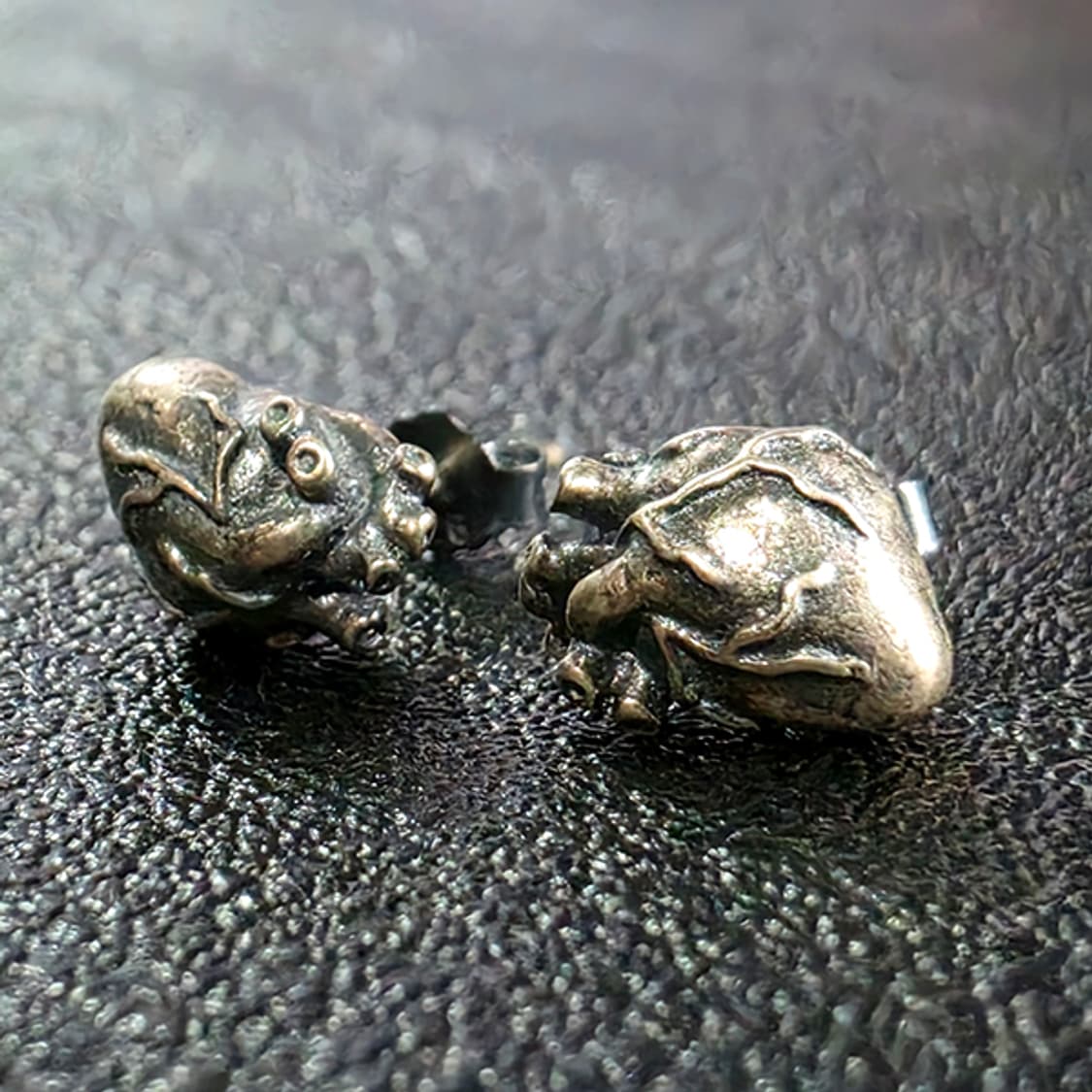 카르데아 실버 귀걸이 피어싱 은 남자 여자 명품 고딕 심장 상품이미지2