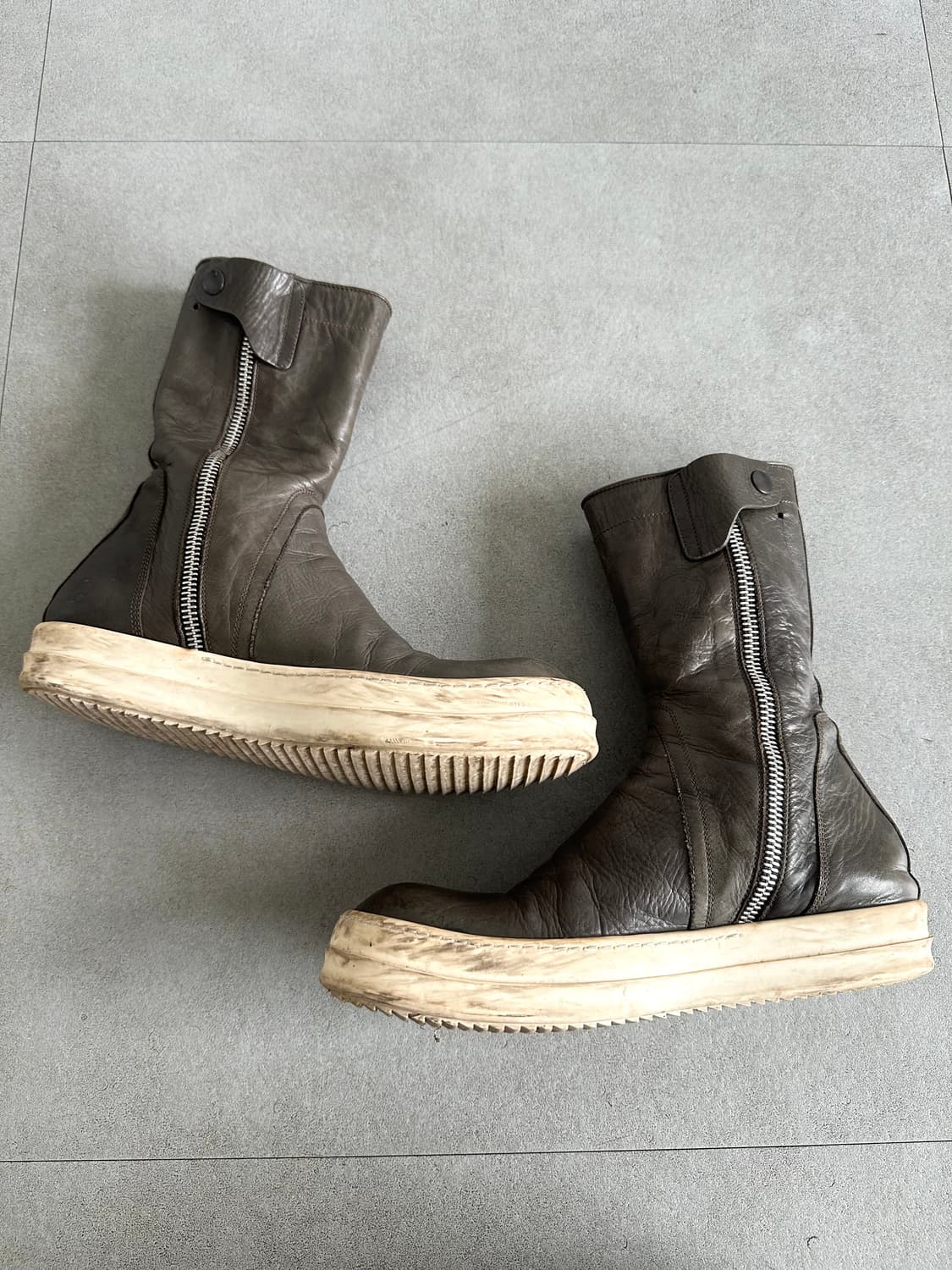 릭오웬스 AW16 아카이브 하이탑 부츠 카키 상품이미지3