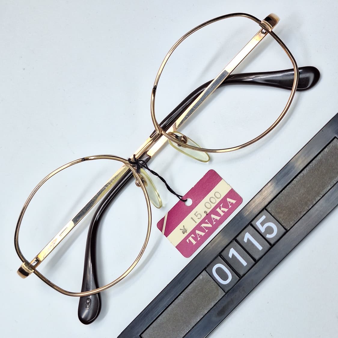 80s 일본제 빈티지/SM-12KGF 금도금 금장 안경테 50mm/클래식 상품이미지1