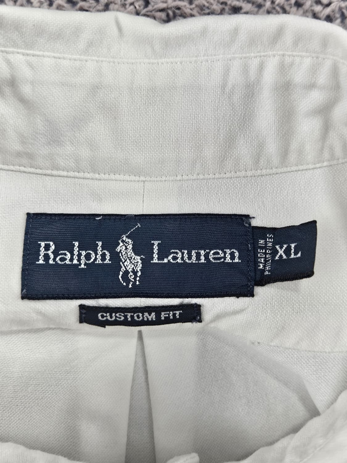 폴로랄프로렌 빅포니 커스텀핏 화이트 셔츠 ( XL ) / 11496 상품이미지9