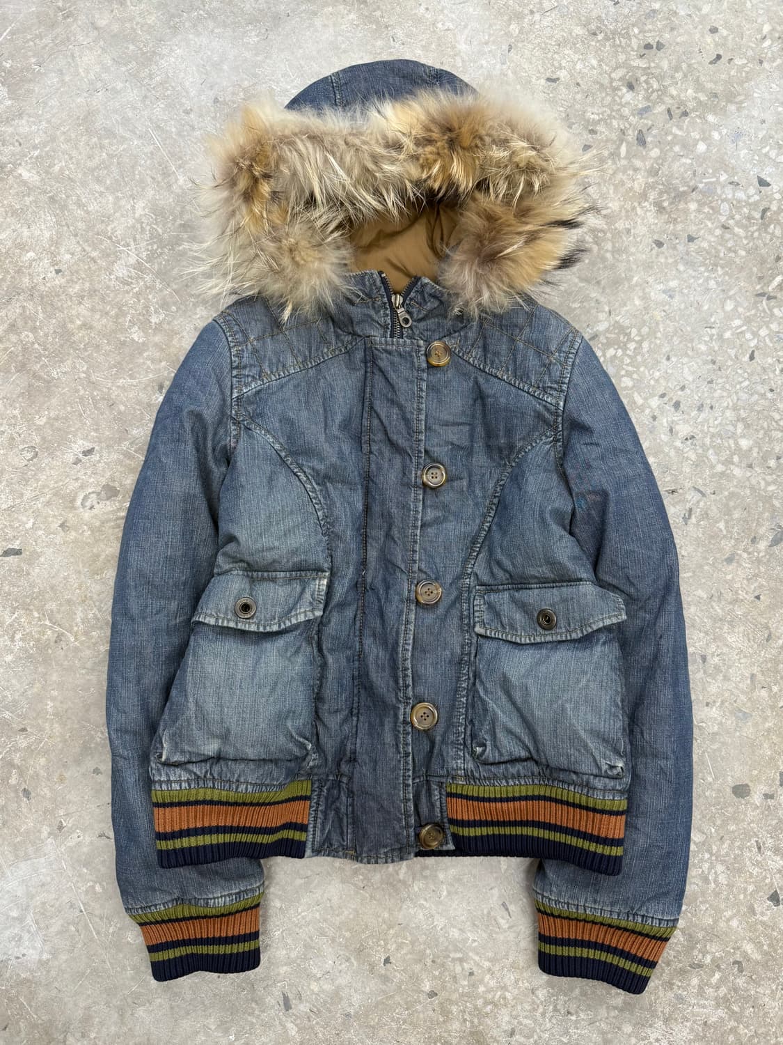 y2k 데님 버튼 자켓 상품이미지1