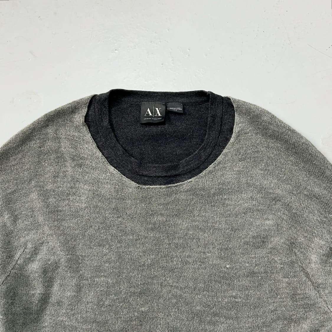 아르마니 익스체인지 더블 레이어드 니트  상품이미지2