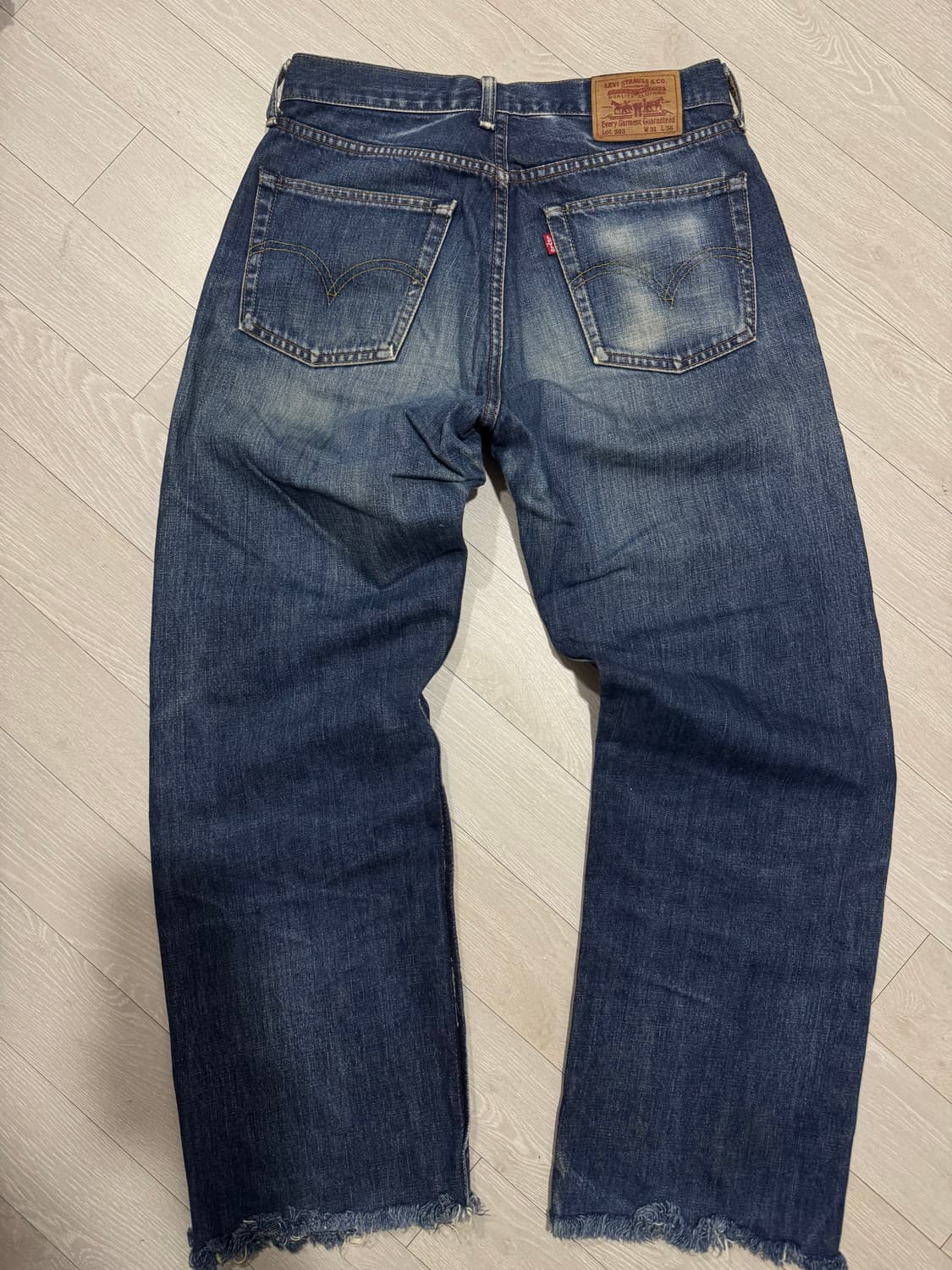 일본판)리바이스 503 셀비지 컷팅진 청바지 상품이미지2