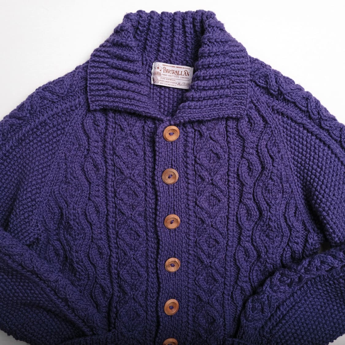 인버알란 럼버 카디건-퍼플 사이즈 추천 44-55 상품이미지6