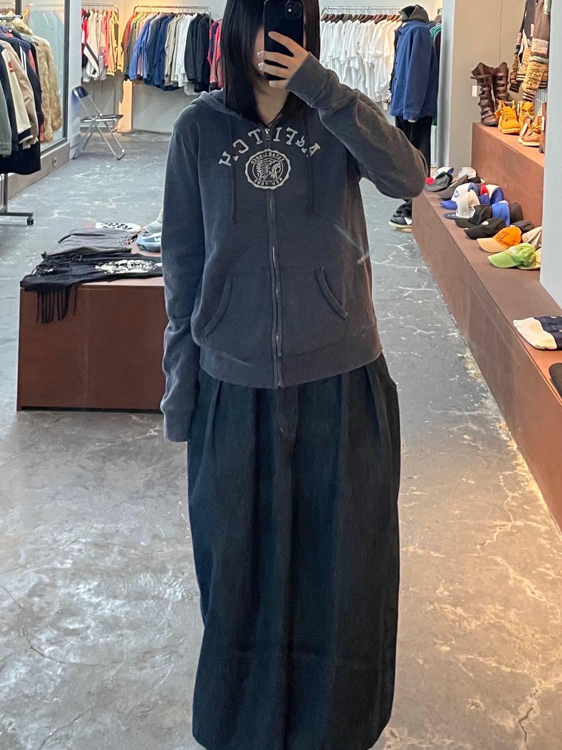 아베크롬비앤피치 네이비 후드 집업 H1076 상품이미지1