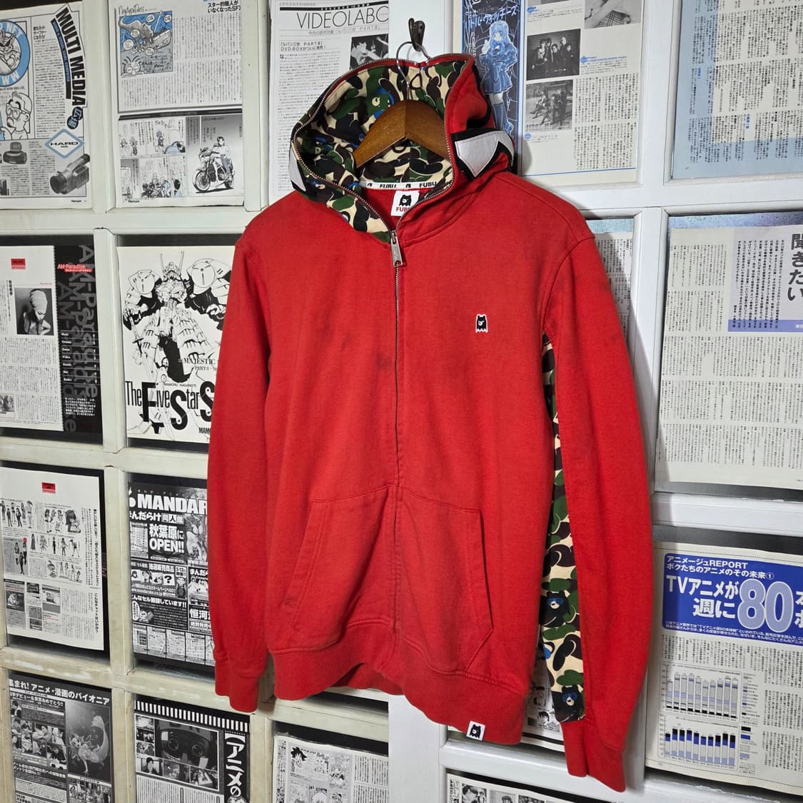 후부 카모 스트릿 패치 후드집업 상품이미지2