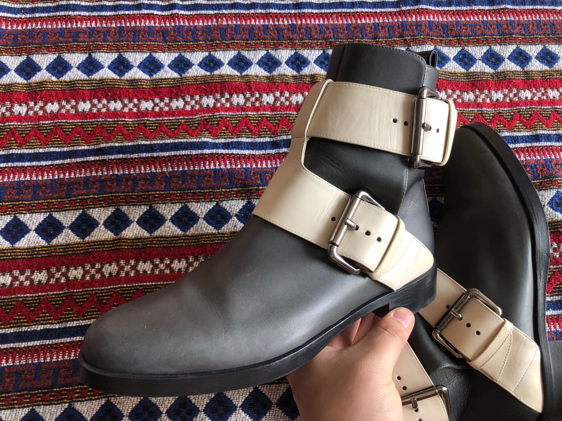 피에르하디 레더 버클 앵클 부츠 240 상품이미지1