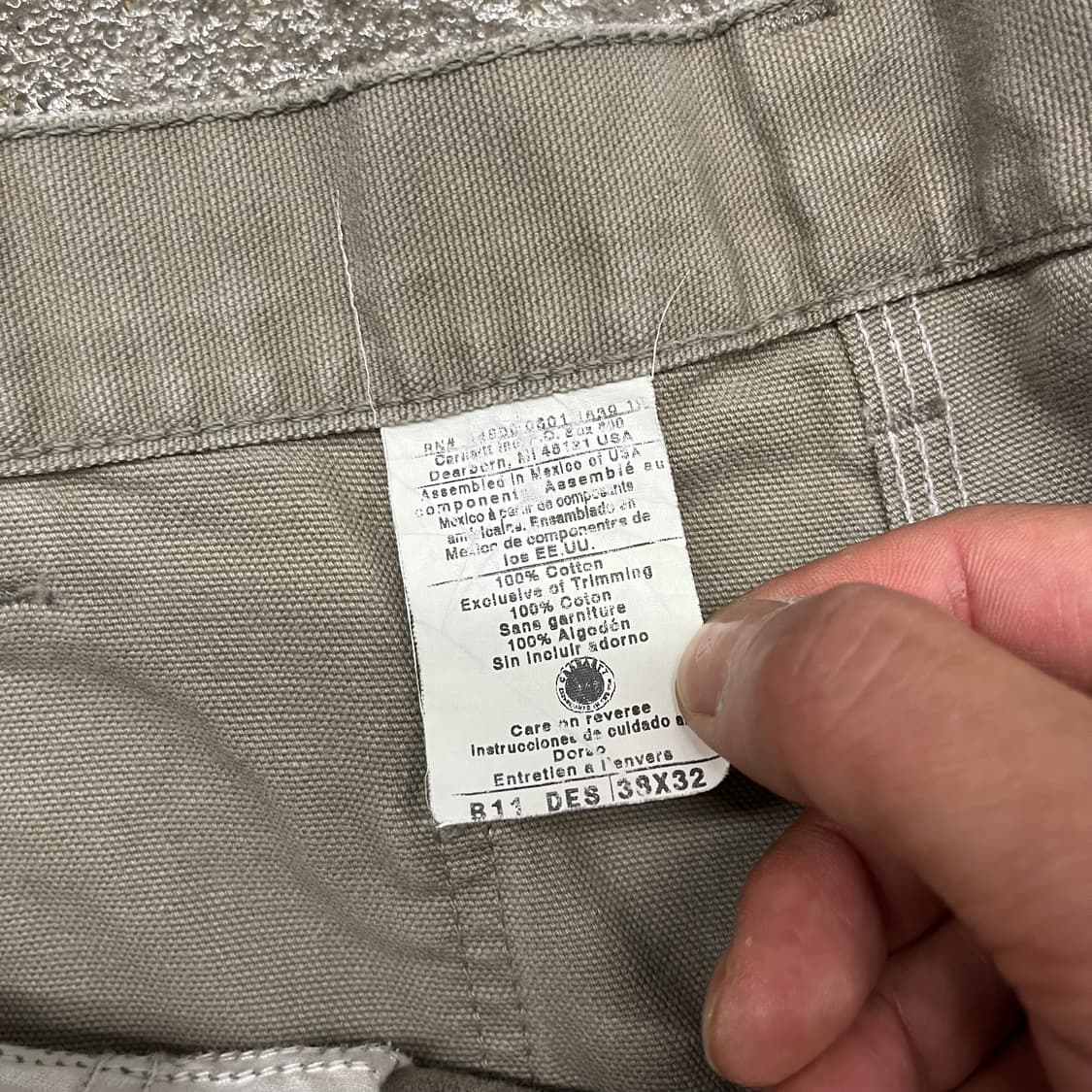 00s Carhartt B11 데저트 카펜터 팬츠 (36“) 상품이미지7