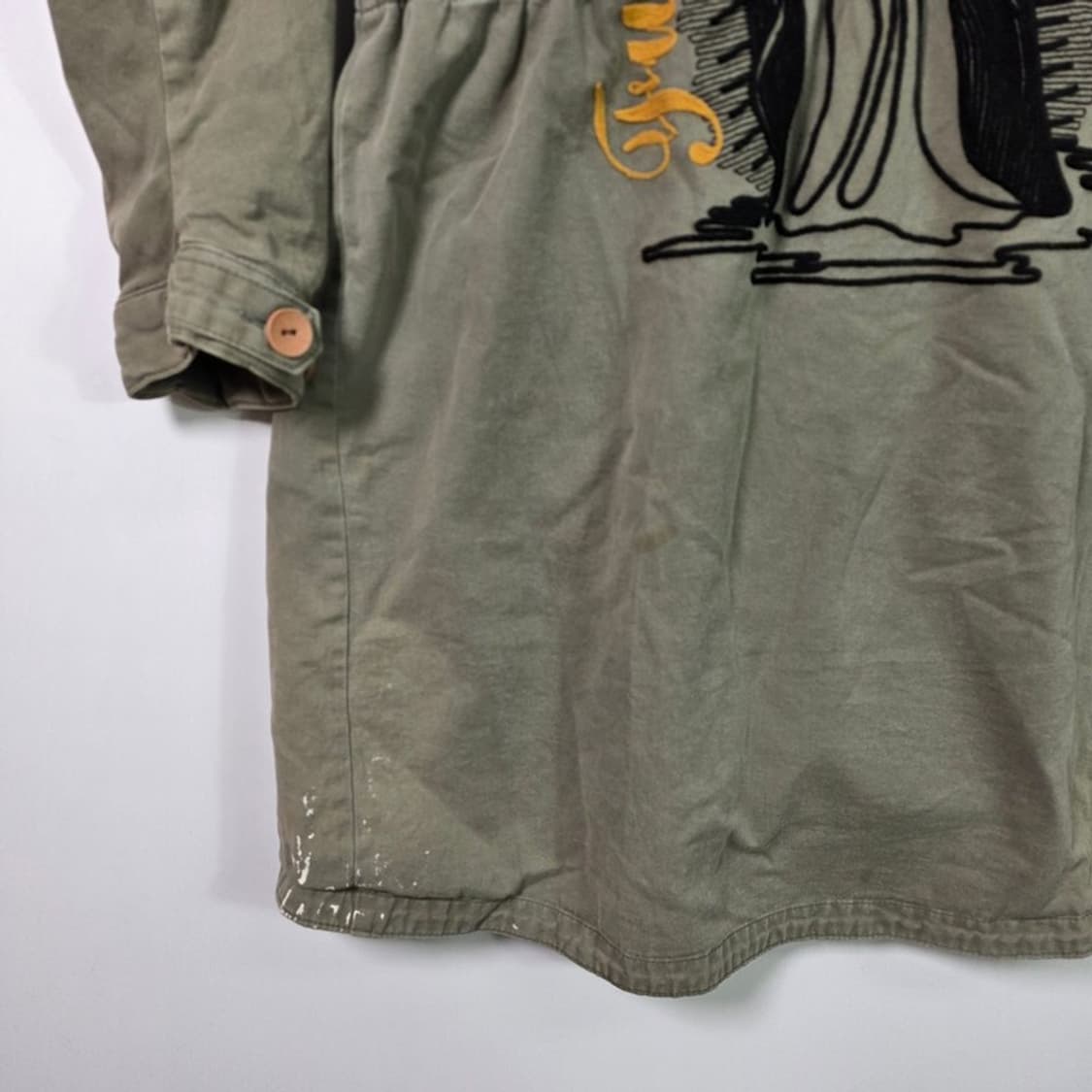 빈티지 마리아 자수 오버핏 피쉬테일 야상 상품이미지7