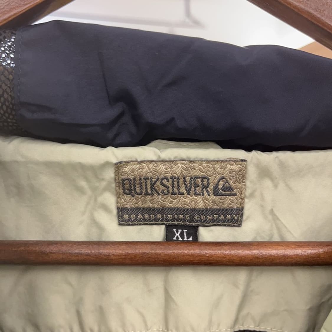 퀵실버 배색 피스타치오그린 아노락 반집업 바람막이 XL C07743 상품이미지5