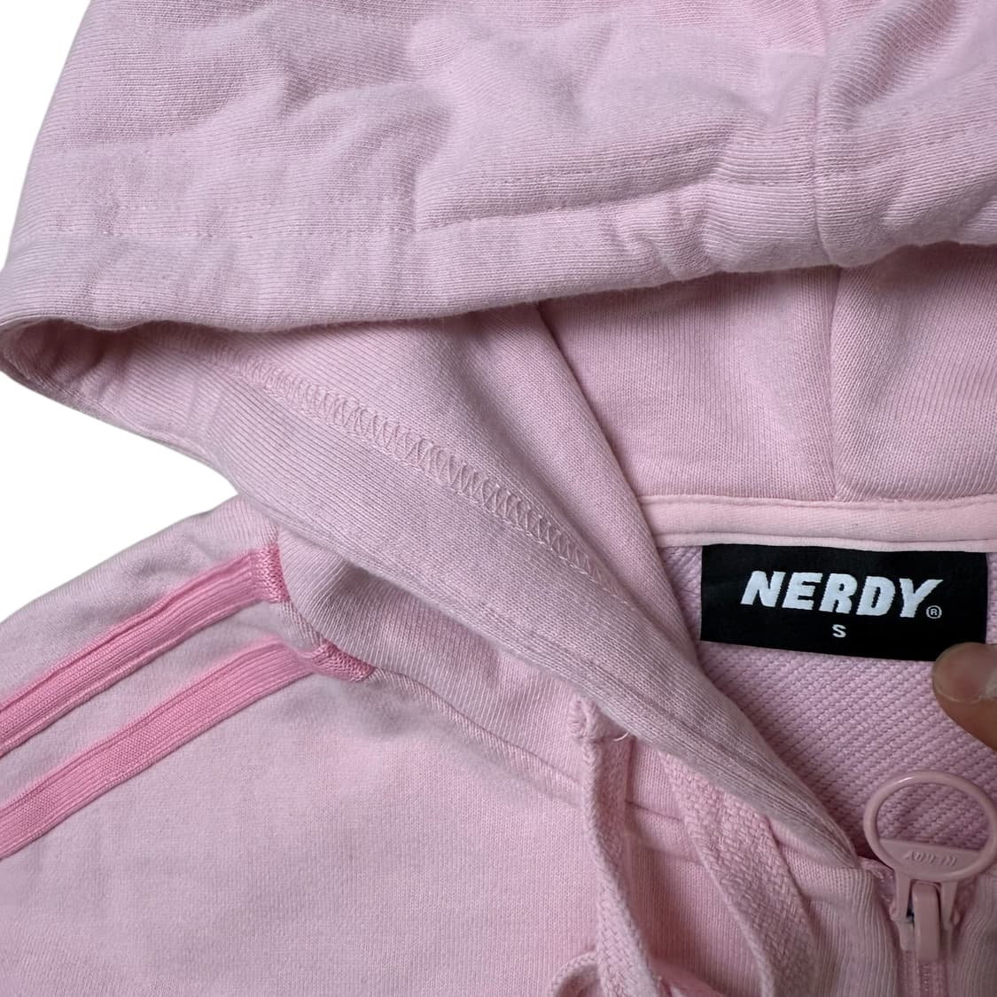 널디 크롭 후드집업 상품이미지2