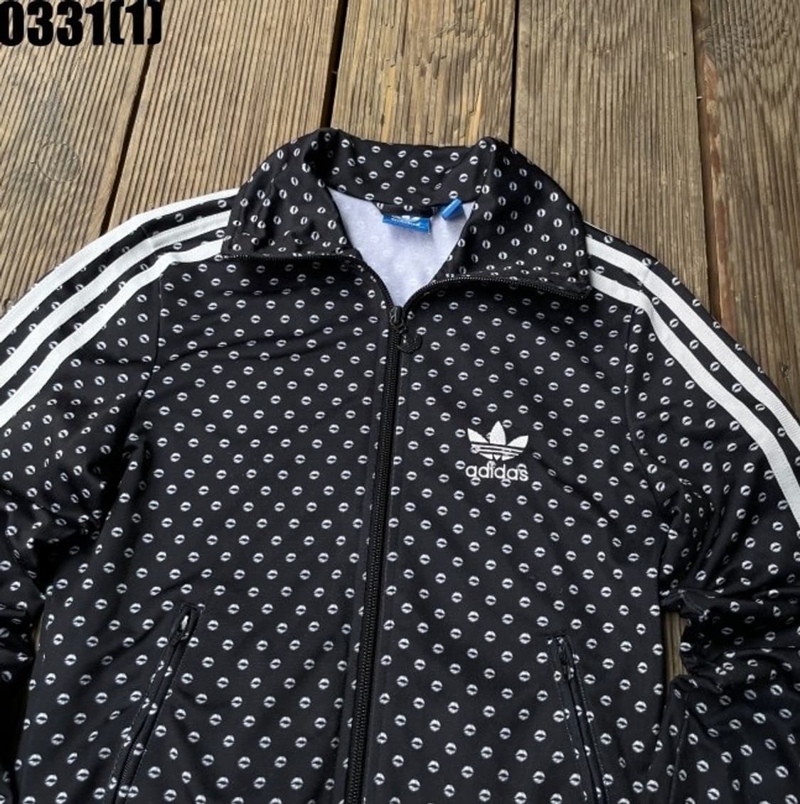 작사 희귀 / 아디다스 키스마크 도트 패턴 져지 아디다스 져지 땡땡이 상품이미지2
