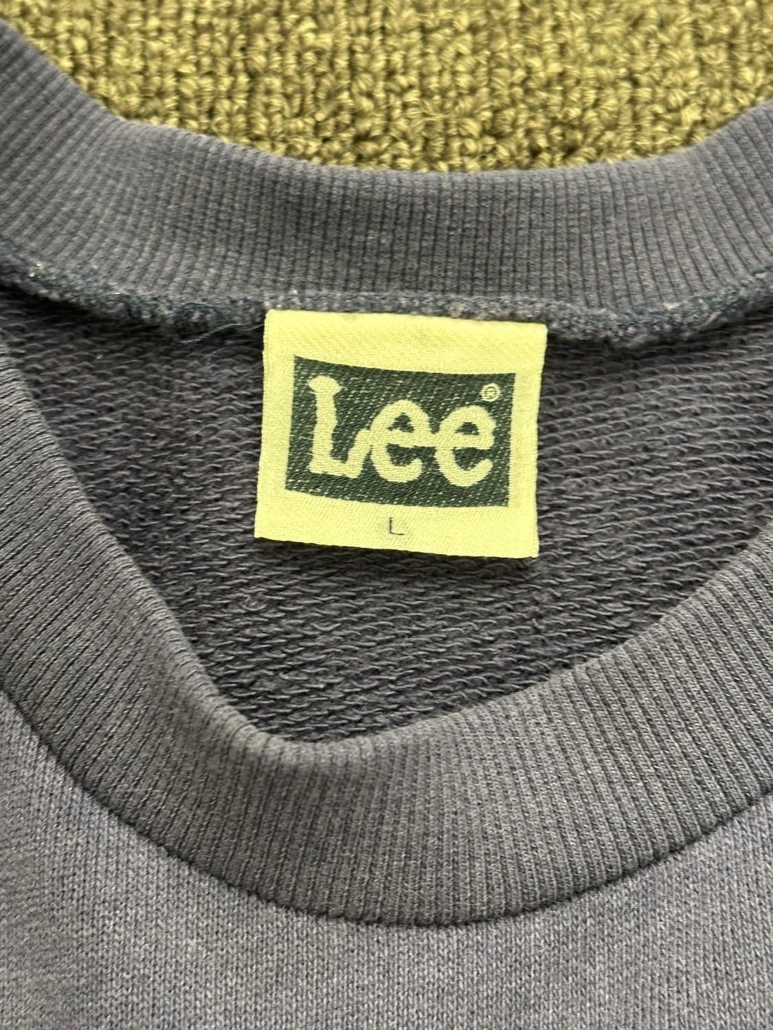 L)Lee vintage 빅로고 프린팅 퍼플 스웻셔츠 상품이미지3