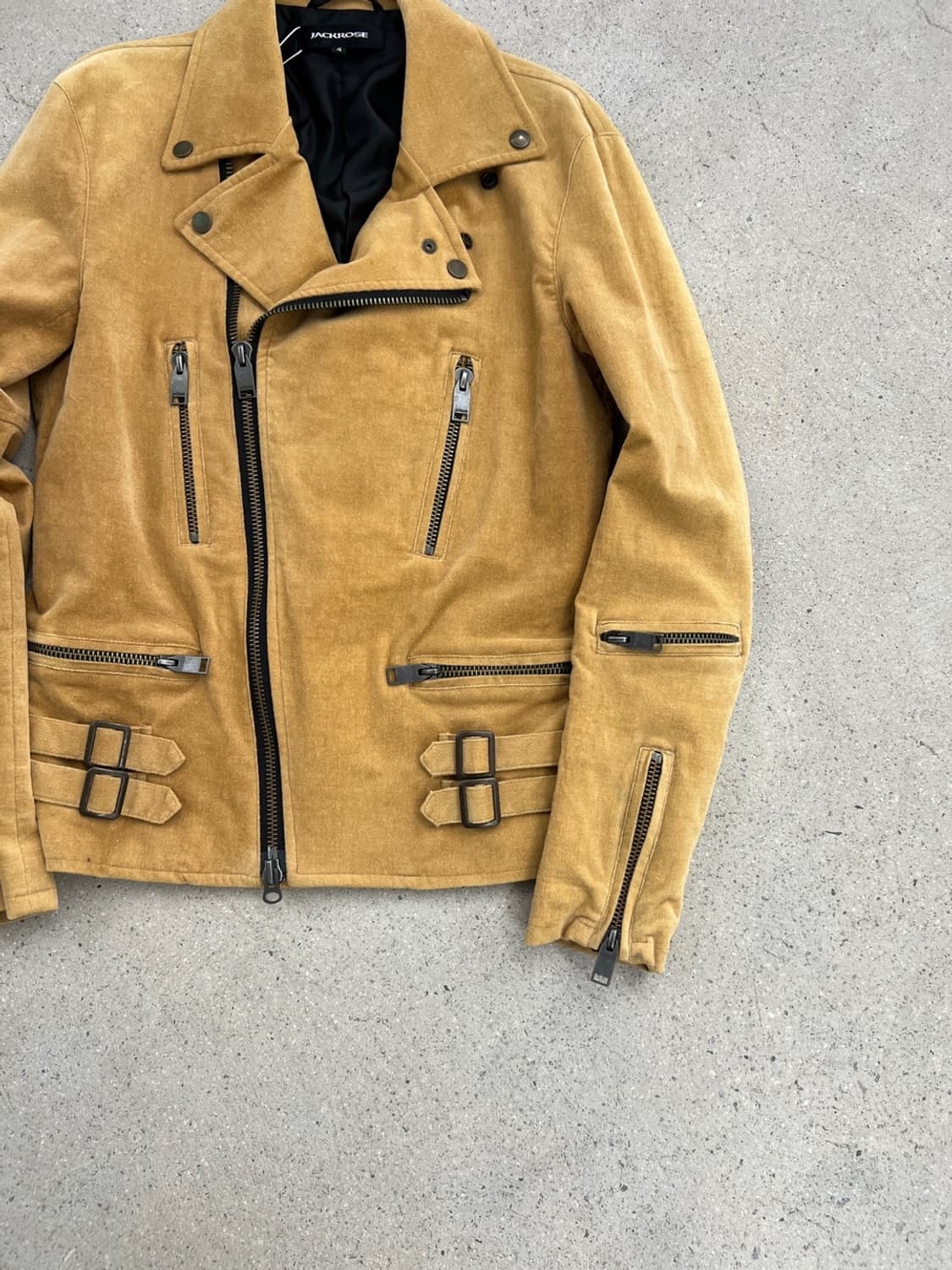 잭로즈 코듀로이 벨벳 코튼 라이더 자켓 상품이미지5