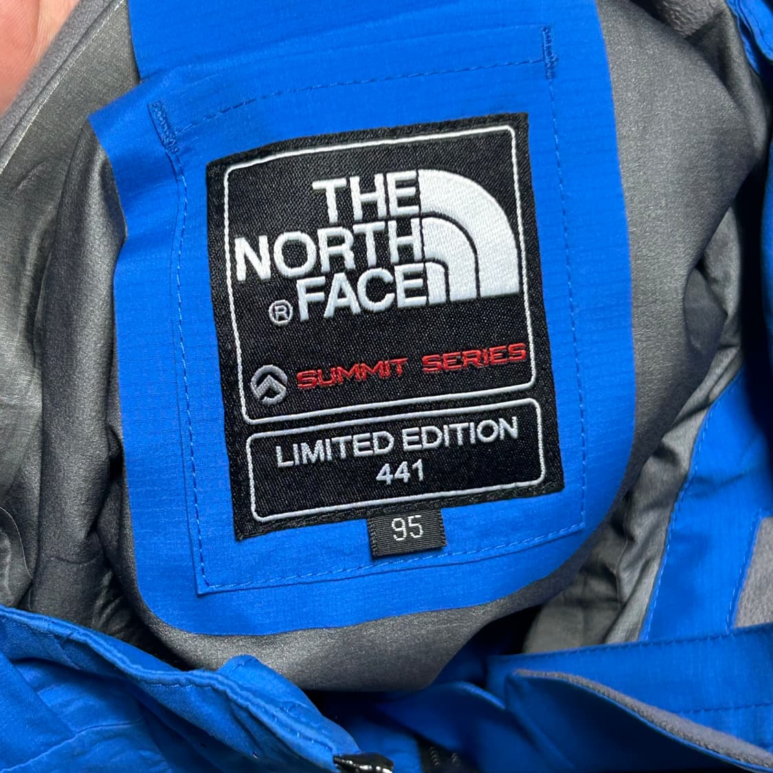 95 노스페이스 써밋 고어텍스 블루 후드 바람막이 상품이미지4