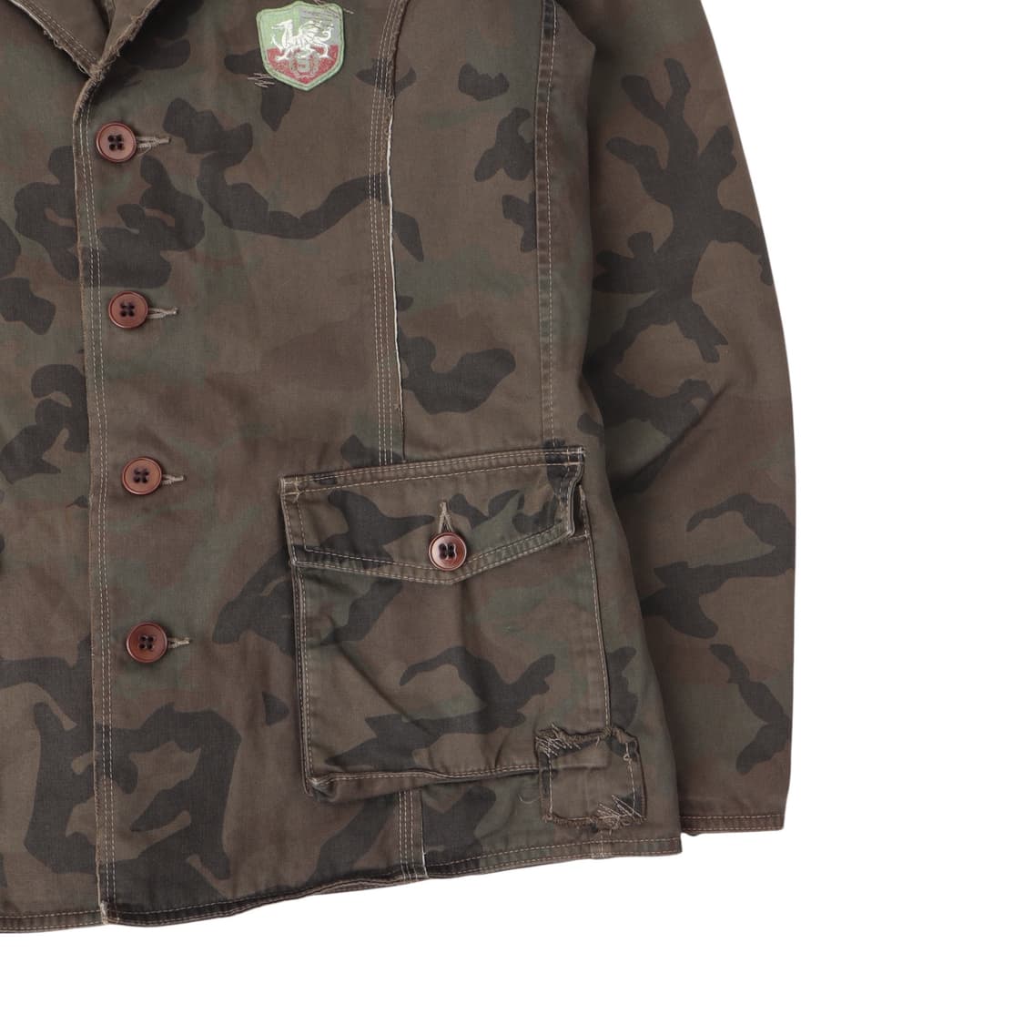 트리플 파이브 소울 리버시블 카모 바이커 자켓 상품이미지5