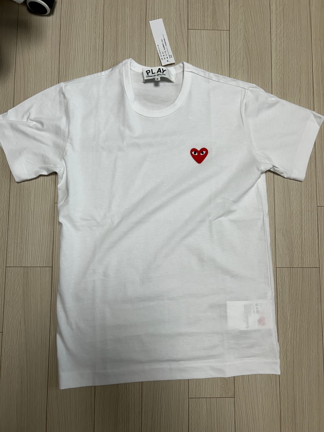 꼼데가르송 반팔 화이트 상품이미지1