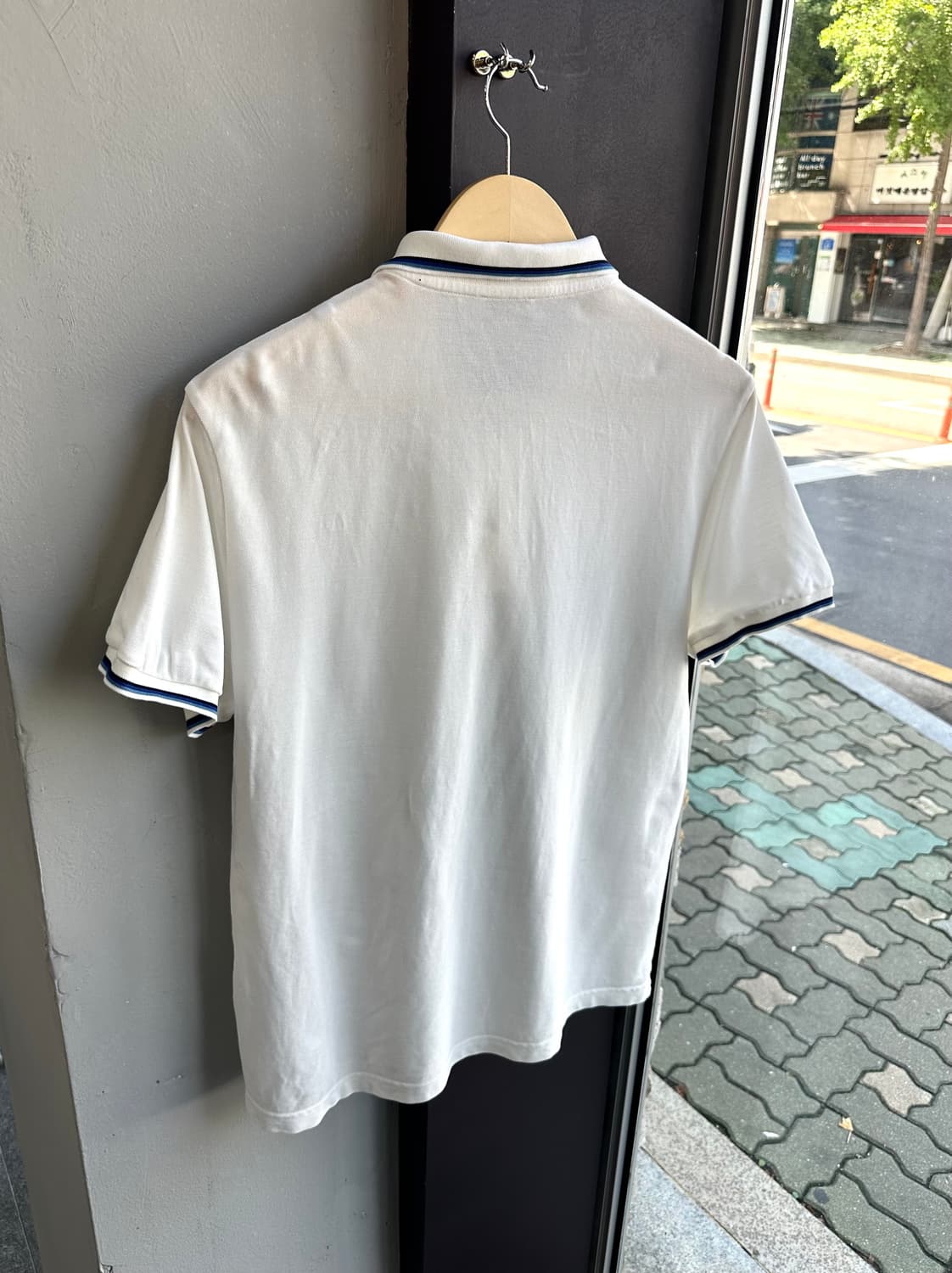 XL/ 몽클레어 화이트 와펜패치 폴로티 상품이미지6