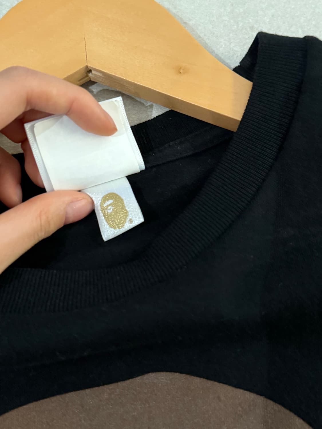 베이프 빅 에이프 헤드 롱슬리브 블랙 상품이미지5