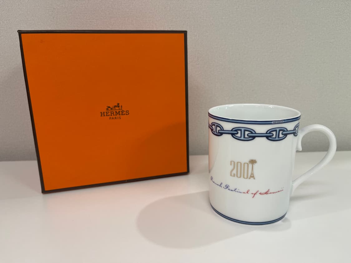 에르메스 하와이 한정판 샹달 블루 머그컵 1P 세트 HERMES 상품이미지1