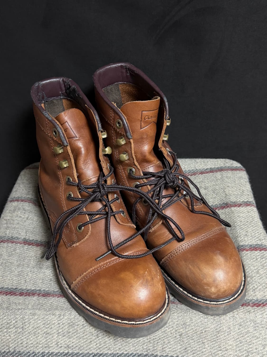 Brown work boots 상품이미지6