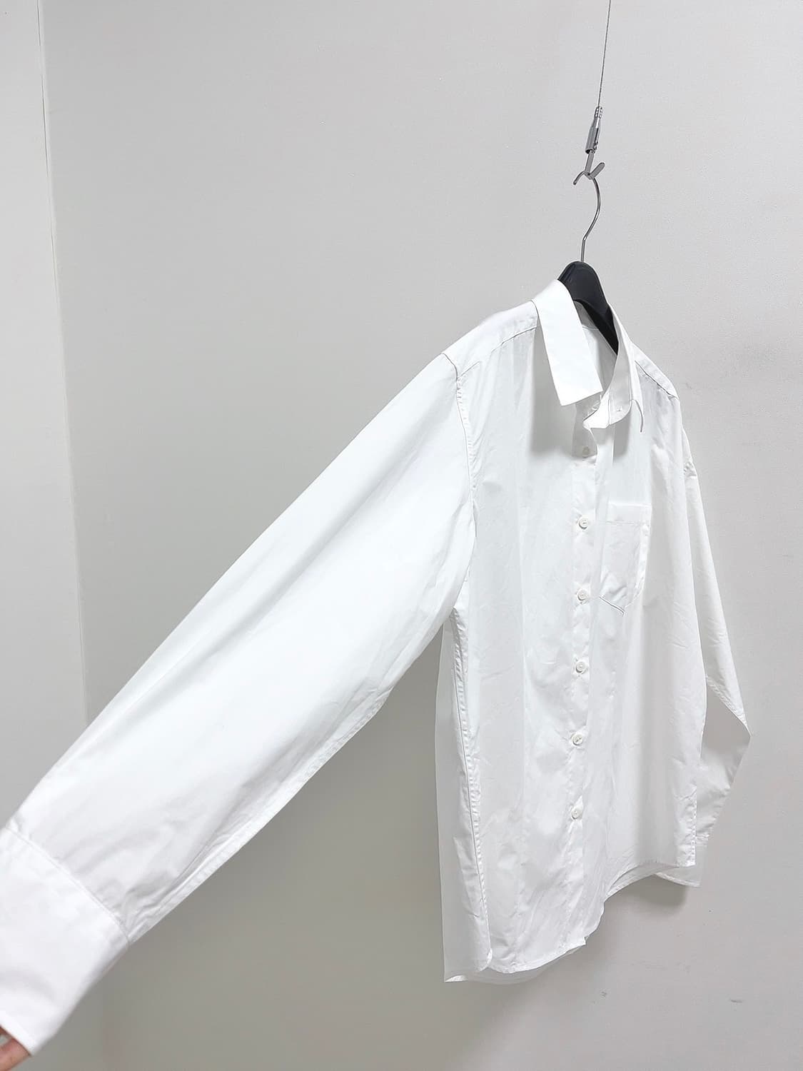 마이스 화이트 코튼 셔츠 상품이미지3