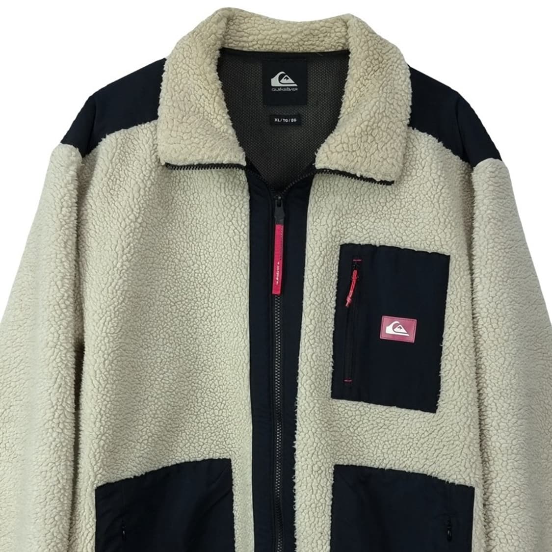 [퀵실버] 로고 패치 쉐르파 플리스 집업 자켓 M17618 상품이미지4