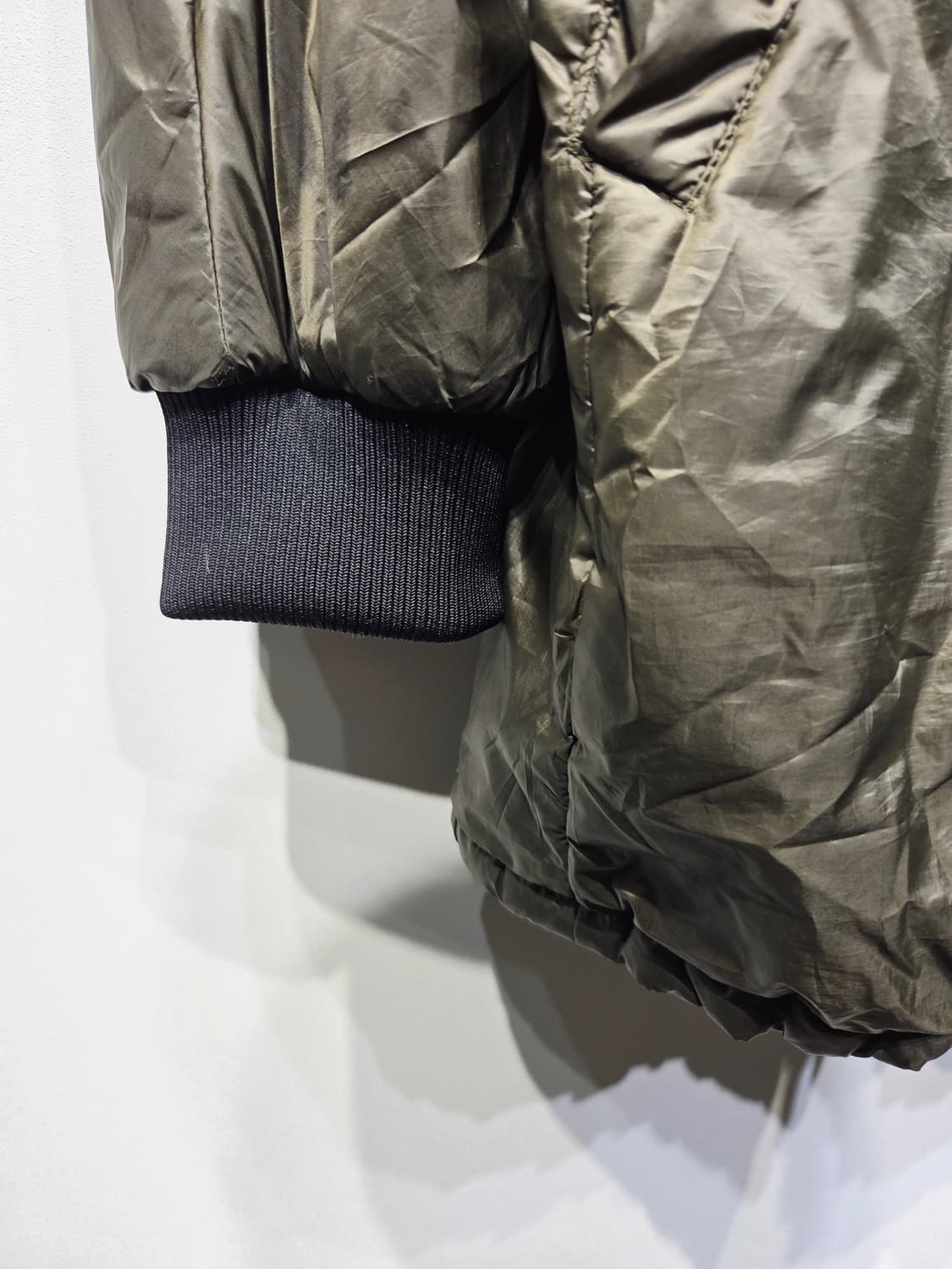 자라 카키색 나일론 롱패딩_L 상품이미지6