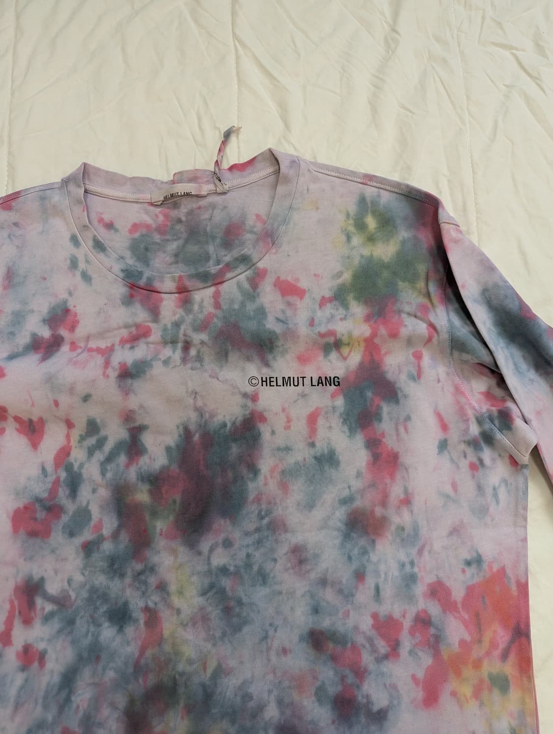 헬무트랭 택시 롱슬리브 타이다이 그래픽 티 상품이미지2