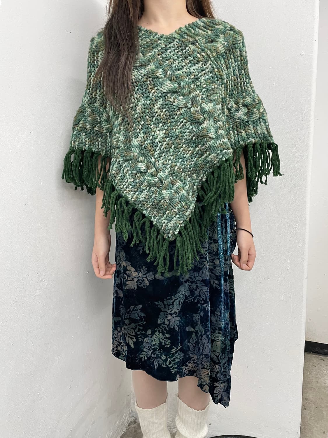 DKNY 오리엔탈 페어리 벨벳 프릴 스커트*극레어 상품이미지5