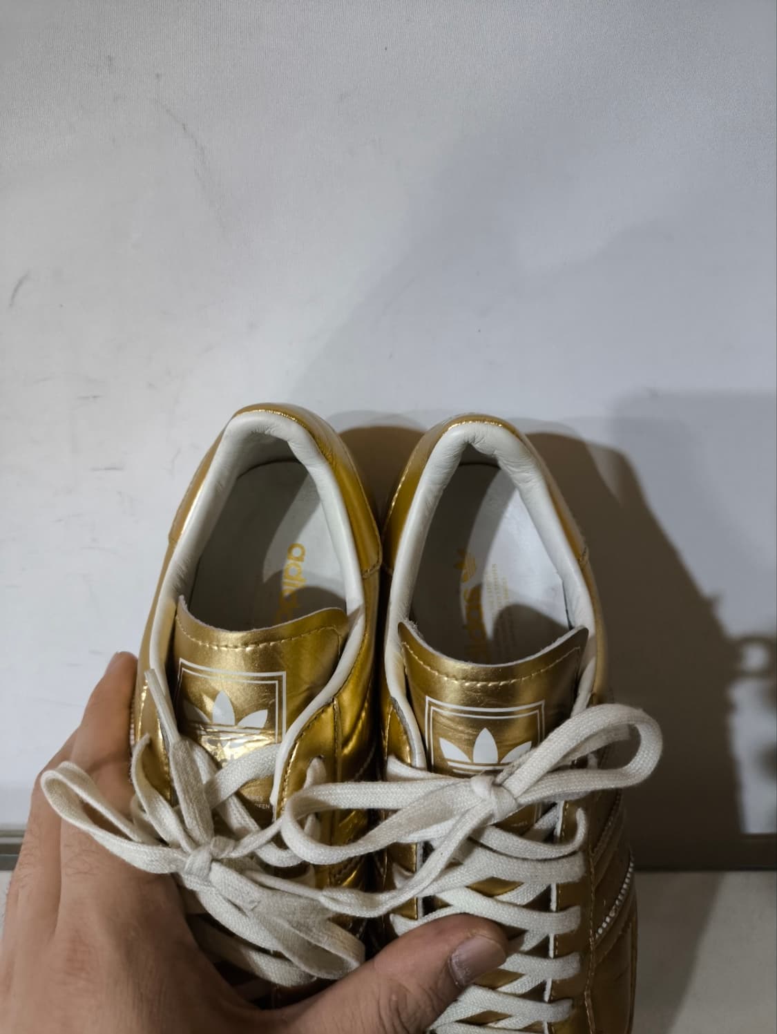 220mm 아디다스 슈퍼스타 80s 메탈릭 골드 스니커즈  상품이미지6