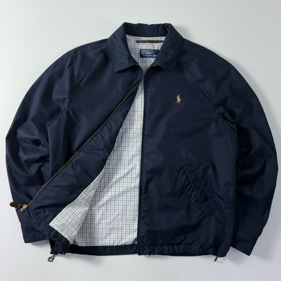 Polo  폴로 랄프로렌 자수 네이비 폴리쉘 블루종 자켓   상품이미지1