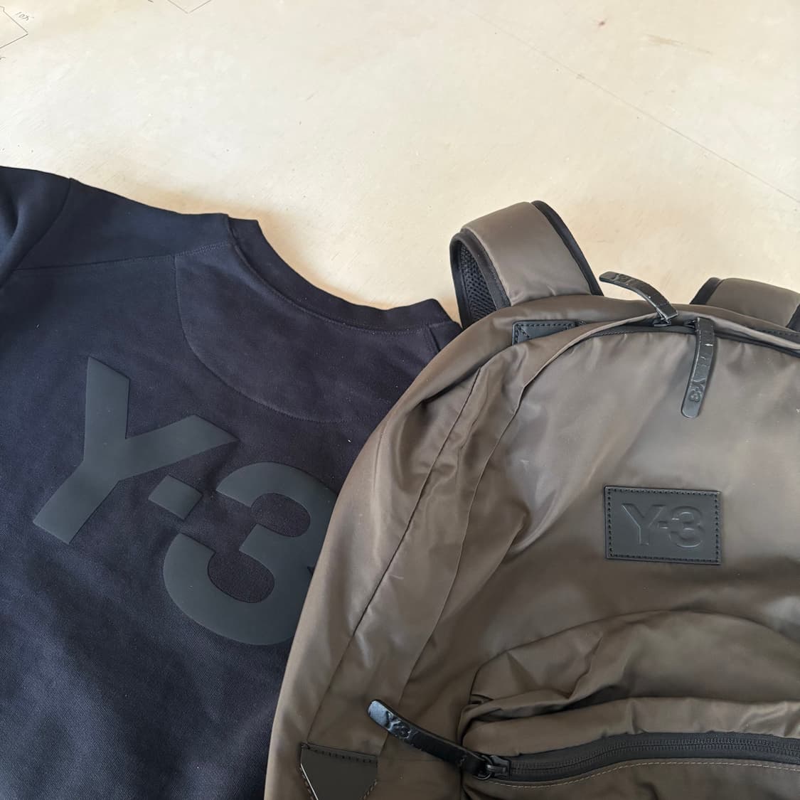 Y3 요지야마모토 다크 올리브 백팩 상품이미지4