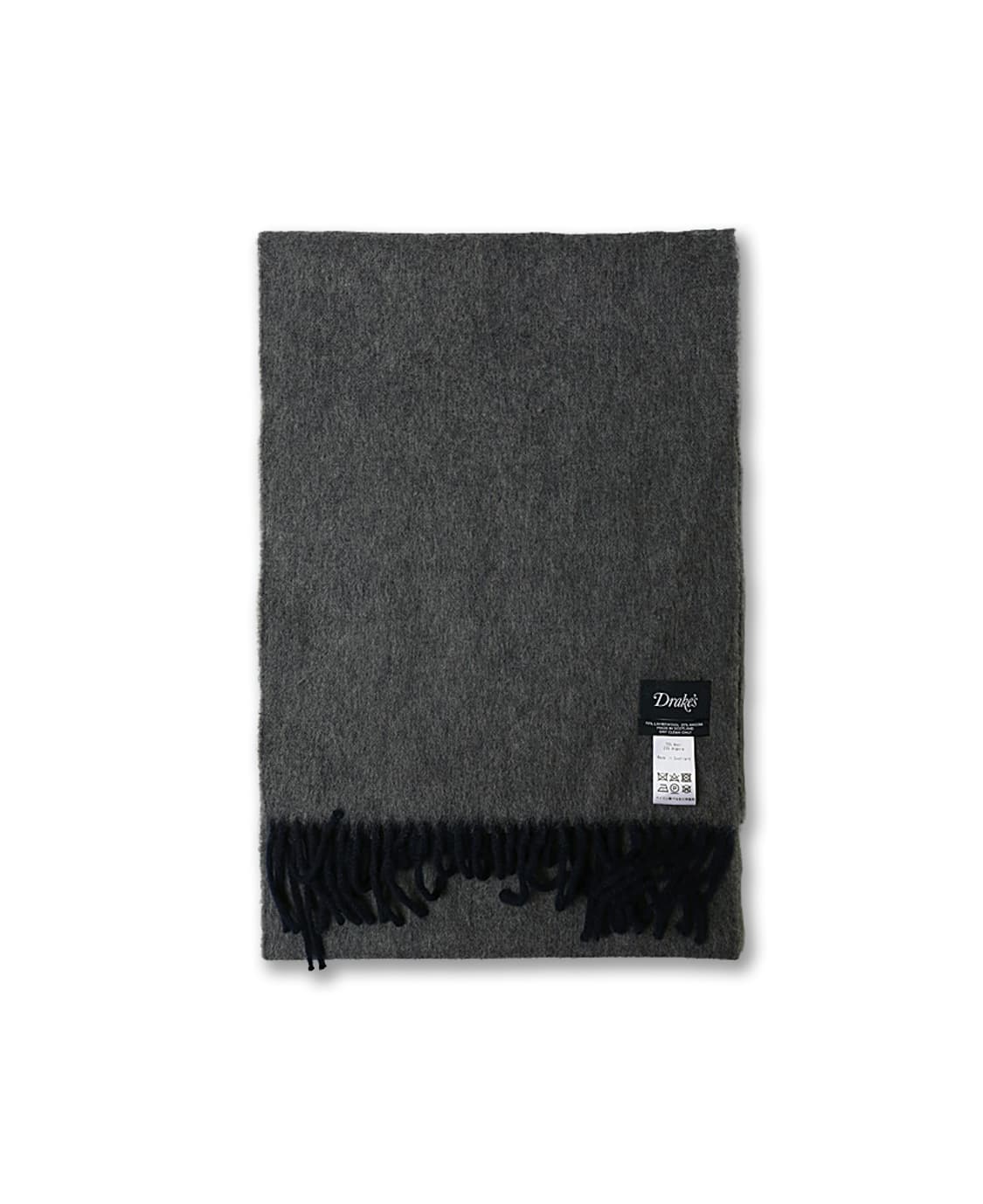 드레익스 [Drake's] 스코틀 미드그레이 & 네이비 리버시블 머플러 상품이미지2