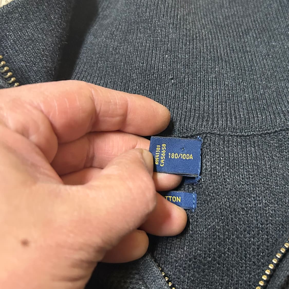 폴로랄프로렌 피마코튼 쿼터집업 니트 100-105 상품이미지3