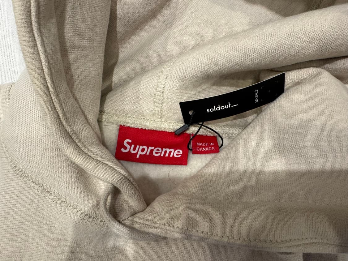 슈프림 2024 박스로고 후드티 스톤 M 상품이미지4