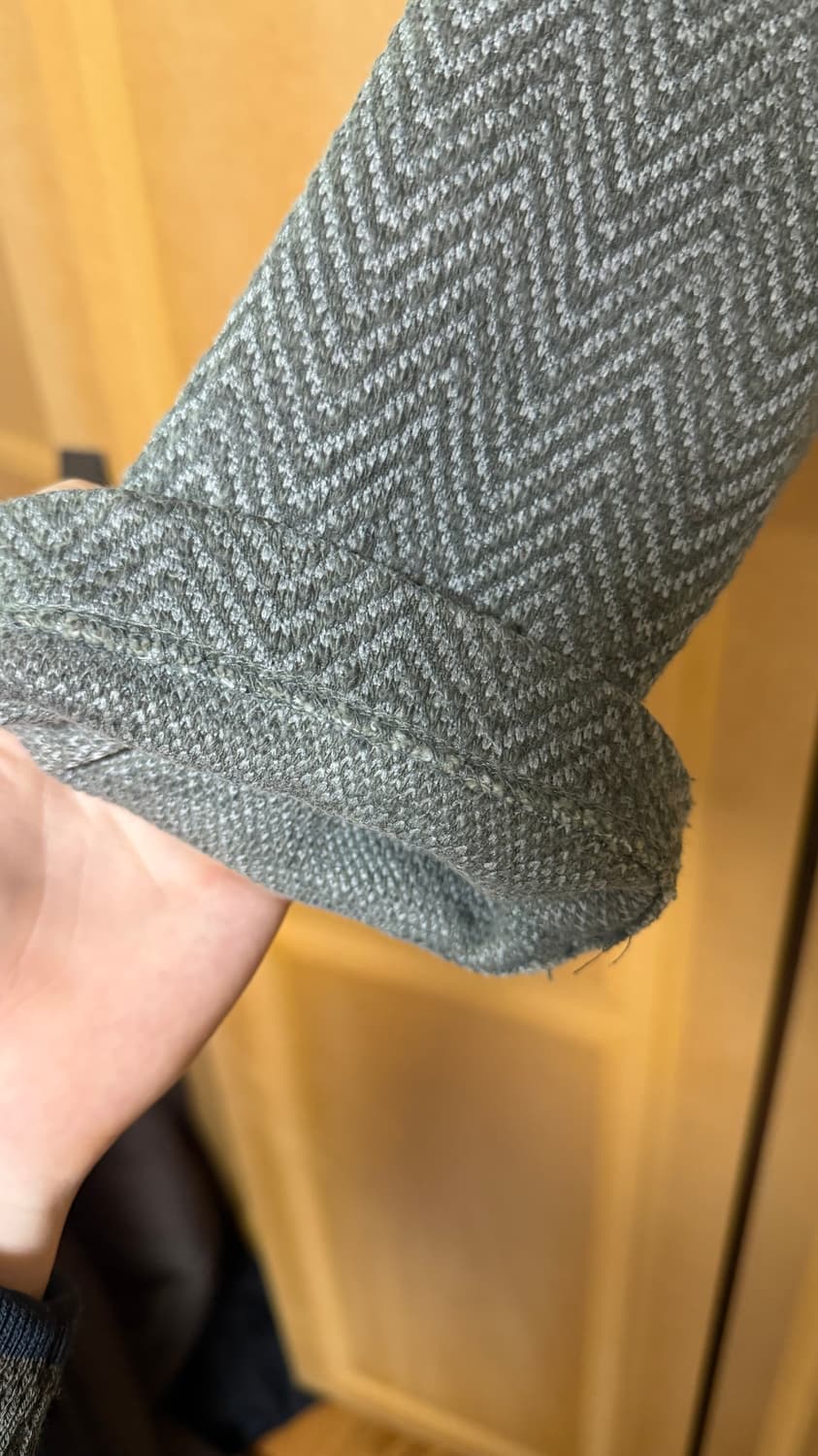 서피스에디션 HERRINGBONE JACQUARD ZIP UP_GRAY  상품이미지8