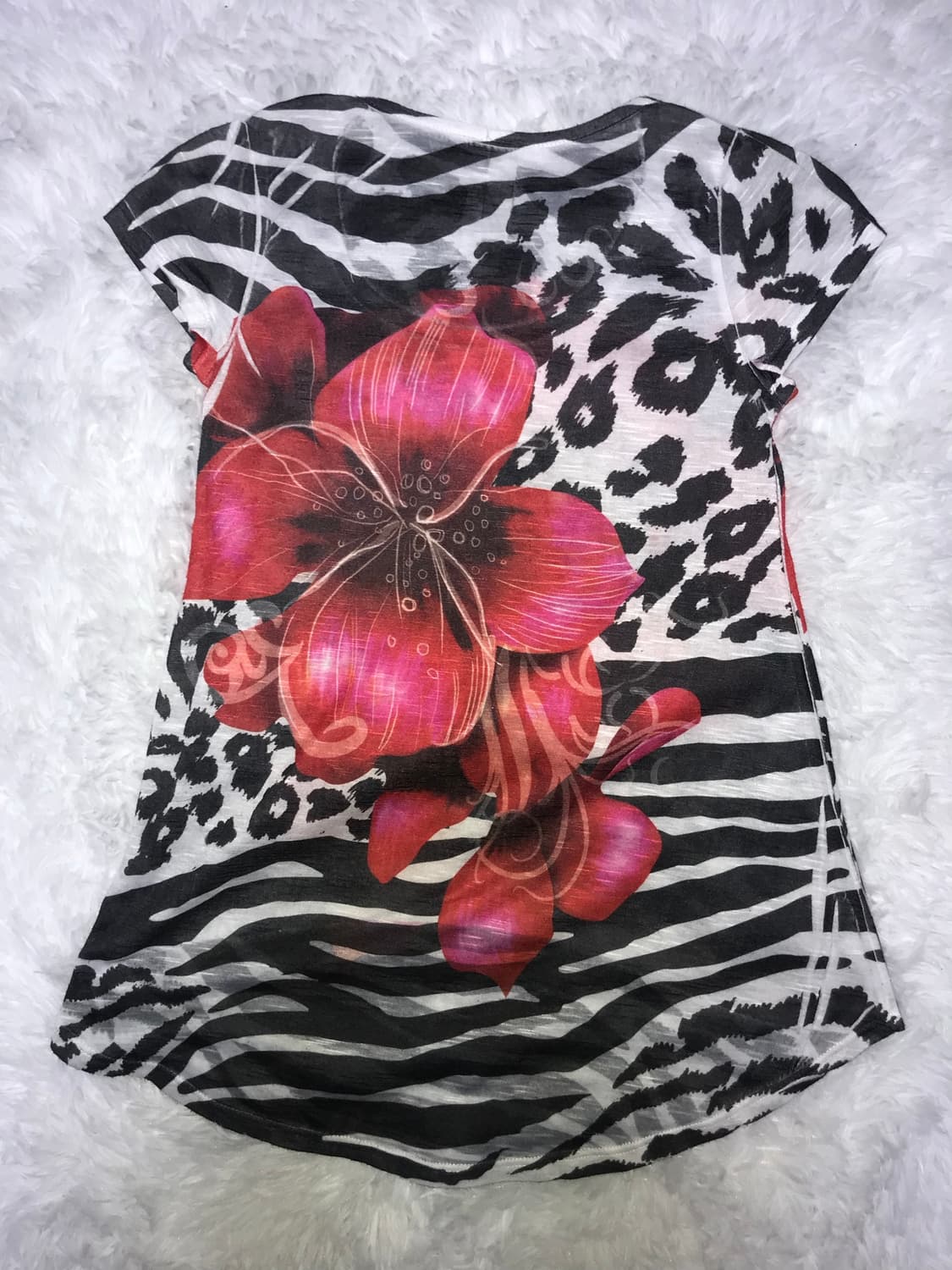 leopard y2k t-shirt 상품이미지4