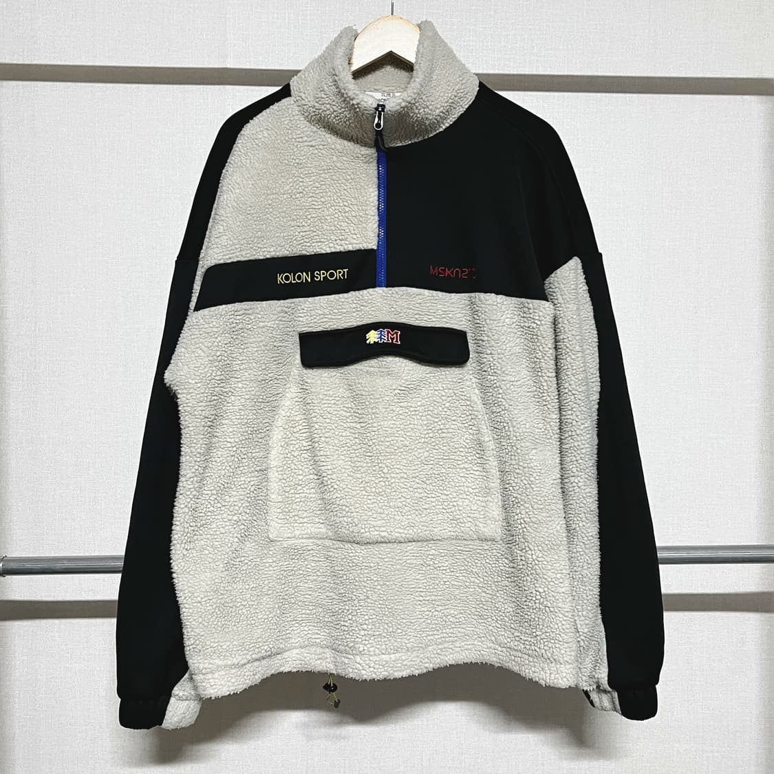 코오롱 스포츠 45주년 뽀글이 반집업 긴팔 M 상품이미지1